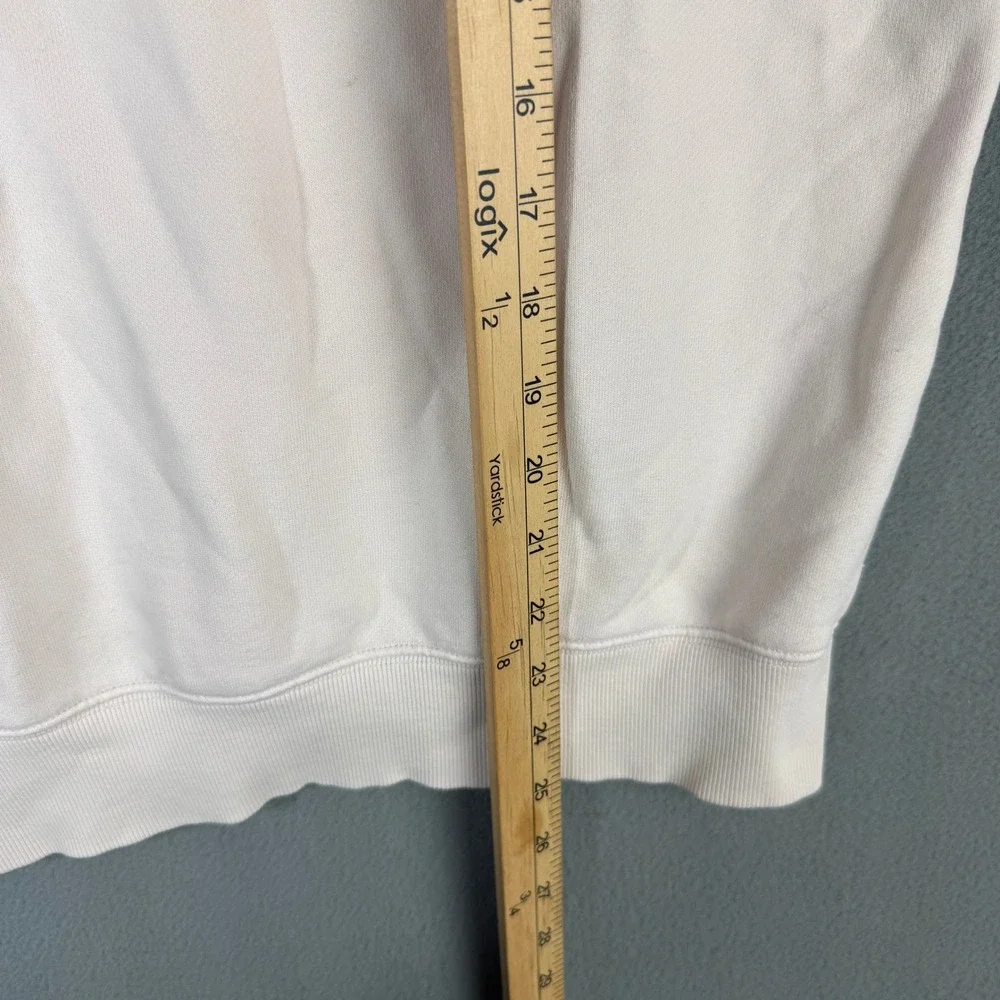 TNA Aritzia Sweatfleece Perfect Hoodie Beige Terry Fleece Pullover 97460 Size M